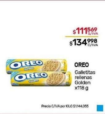 Nini Mayorista Oreo galletitas rellenas golden oferta