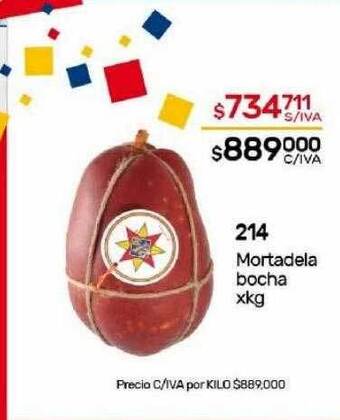 Nini Mayorista 214 mortadela bocha oferta