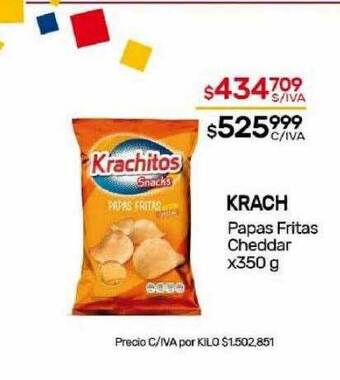 Nini Mayorista Krach papas fritas cheddar oferta