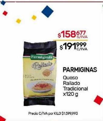 Nini Mayorista Parmiginas queso rallado tradicional oferta