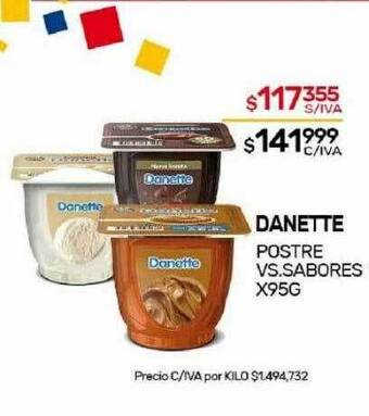 Nini Mayorista Danette postre vs sabores oferta