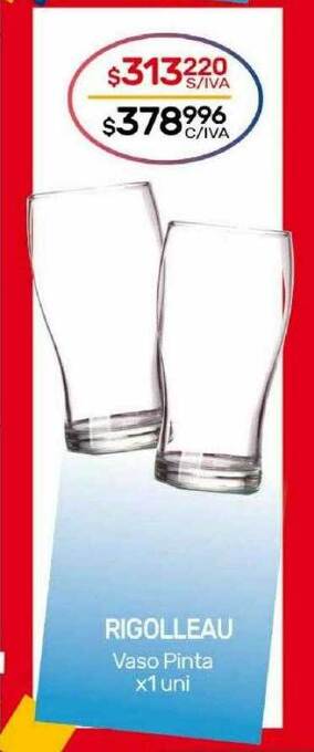 Nini Mayorista Rigolleau vaso pinta oferta