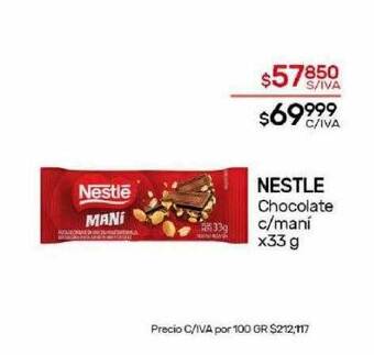 Nini Mayorista Nestlé chocolate c maní oferta