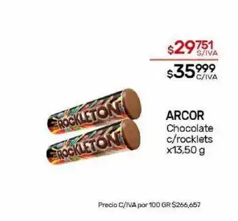 Nini Mayorista Arcor chocolate c rocklets oferta