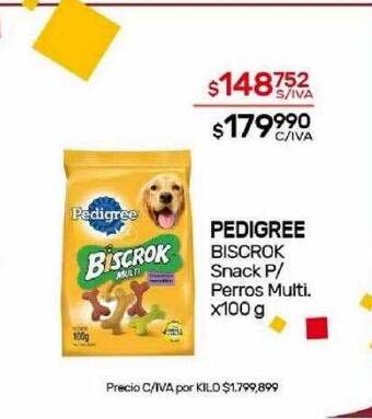 Nini Mayorista Pedigree biscrok snack p perros multi oferta