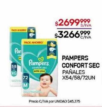 Nini Mayorista Pampers confort sec pañales oferta