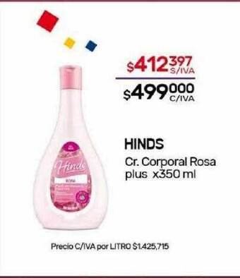 Nini Mayorista Hinds cr corporal rosa plus oferta