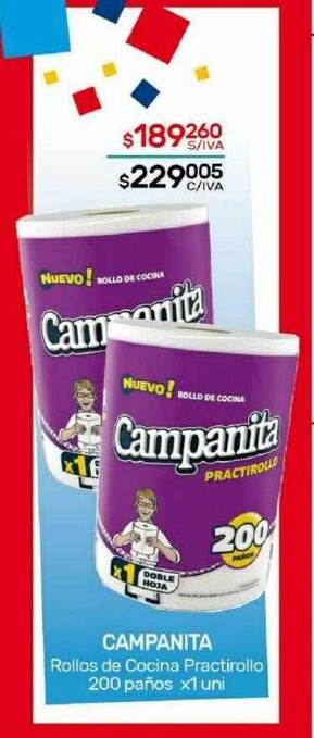 Campanita rollos de cocina practirollo
