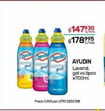 Nini Mayorista Ayudin lavand gel vs tipos oferta
