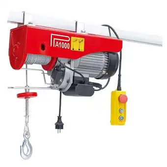 Aparejo eléctrico 220v 1600w alzada 9 / 18 mts 1000 / 500 kg