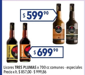 Licores Tres Plumas
