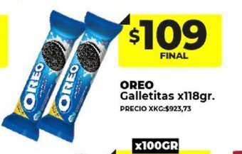 Supermayorista Vital Oreo Galletitas x 118gr oferta