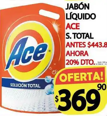 Supermercados Mariano Max Ace Jabón Líquido S. Total oferta