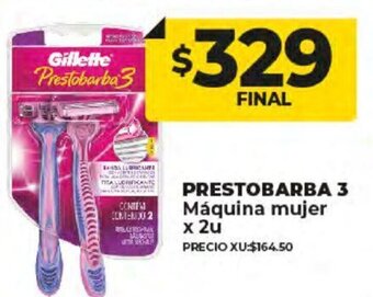 Supermayorista Vital Prestobarba 3 Máquina Mujer x 2u oferta