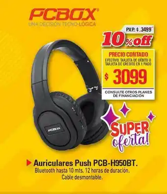 Pcbox Auriculares Push Pcb-h950bt