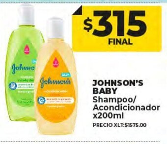 Supermayorista Vital Johnson's Baby Shampoo / Acondicionador x 200ml oferta