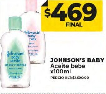 Supermayorista Vital Johnson's Baby Aceite Bebe x 100ml oferta