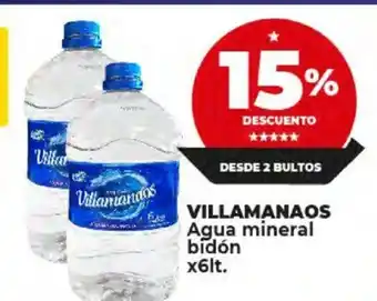 Supermayorista Vital Villamanaos Agua Mineral Bidón x 6 lt oferta