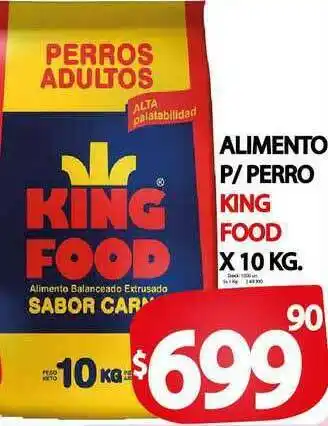 Supermercados Mariano Max King Food Alimento P- Perro X 10 Kg oferta