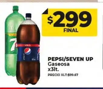 Supermayorista Vital Pepsi/Seven Up Gaseosa x 3lt oferta