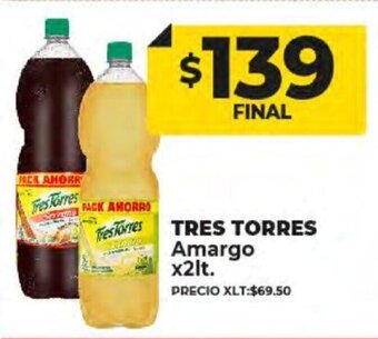 Supermayorista Vital Tres Torres Amargo x 2lt oferta