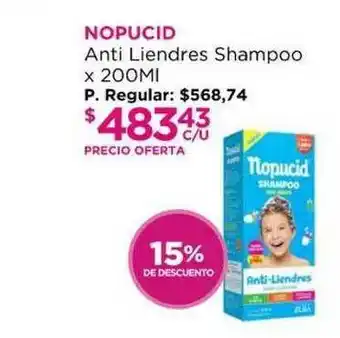 Punto de Salud Nopucid Anti Liendres Shampoo 200ml oferta