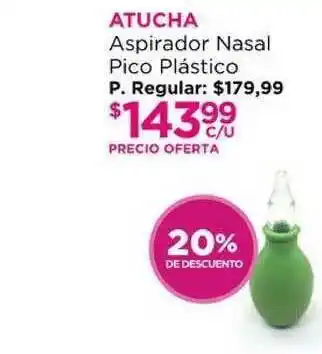 Punto de Salud Atucha Aspiradora Nasal Pico Plástico 20% De Descuento oferta