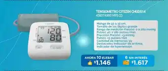 Elebar Tensiometro Citizen Chud514 oferta
