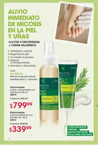 Gigot Phytocomplex Loción Concentrada Con Tea Tree Oil Crema Balsámica Con Tea Tree oferta