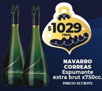 Supermayorista Vital Navarro Correas Espumante Extra Brut x 750cc oferta