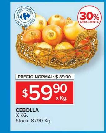 Carrefour Market Cebolla X Kg oferta