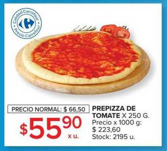 Carrefour Market Prepizza De Tomate X 250g oferta