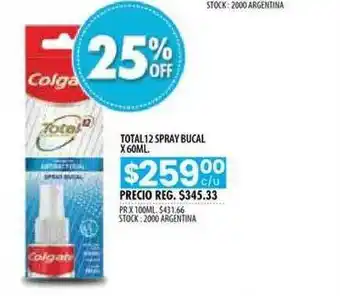 Pigmento Total 12 Spray Bucal x 60ml oferta