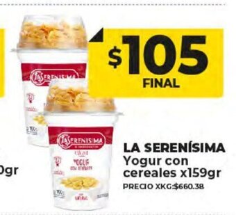 Supermayorista Vital La Serenísima Yogur Con Cereales x 159gr oferta
