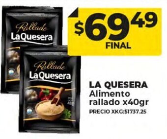 Supermayorista Vital La Quesera Alimento Rallado x 40gr oferta