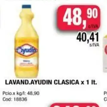 Maxiconsumo Ayudin Lavand Classica x 1lt oferta