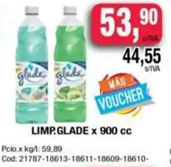 Maxiconsumo Glade Limp x 900cc oferta