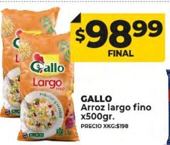 Supermayorista Vital Gallo Arroz Largo Fino x 500gr oferta