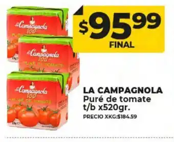 Supermayorista Vital La Campagnola Puré de Tomate t/b x 520gr oferta