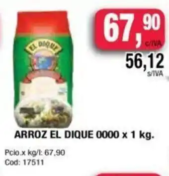 Maxiconsumo El Dique Arroz 0000x 1kg oferta
