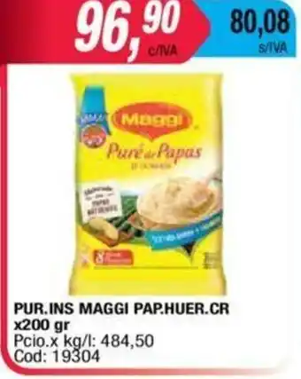 Maxiconsumo Maggi Pure Inst Pap.Huer.cr x 200gr oferta