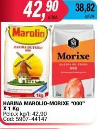 Maxiconsumo Marolio Harina Morixe 000 oferta