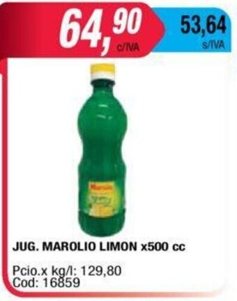 Maxiconsumo Jug.Marolio Limon x 500cc oferta