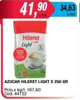 Maxiconsumo Azucar Hileret light x 250grs oferta
