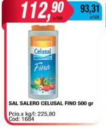 Maxiconsumo Sal Salero Celusal Fino 500gr oferta