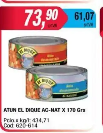 Maxiconsumo El Dique Atun AC-NAT x 170grs oferta