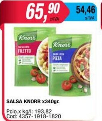 Maxiconsumo Knorr Salsa x 340gr oferta