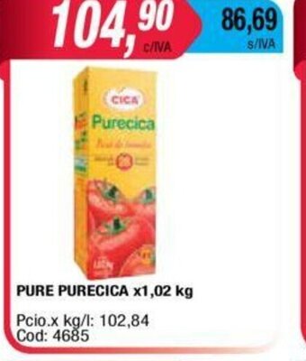 Maxiconsumo Purecica Pure x 1,02kg oferta
