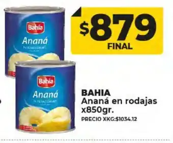 Supermayorista Vital Bahia Ananá en Rodajas x 850gr oferta
