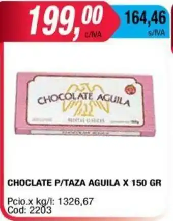 Maxiconsumo Chocolate P/Taza Aguila x 150gr oferta